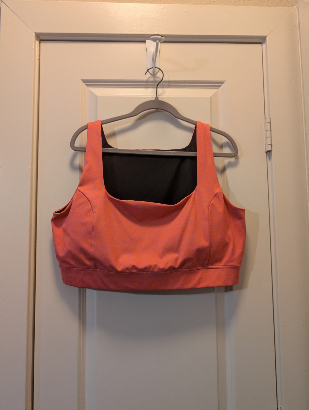 Orange & Pink Animal Print Plus Active Bra